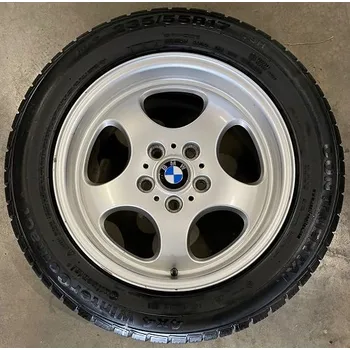 Alu kolo Bazar. komplety 8,0x17 5/120 ET46 BMW original, zimní pneu 235/55R17 99H Continental 4x4