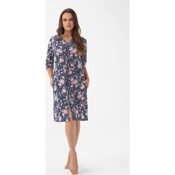 Dámský župan LUNA Župan dámský 390/7 Barva: indigo růže, Velikost: XL
