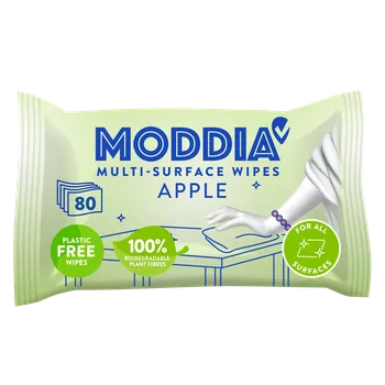 Dětská kosmetika MODDIA Vlhčené úklidové ubrousky jablko 80 ks