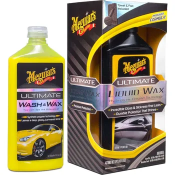Meguiar's Ultimate Wash & Wax Kit - základní sada autokosmetiky pro mytí a ochranu laku