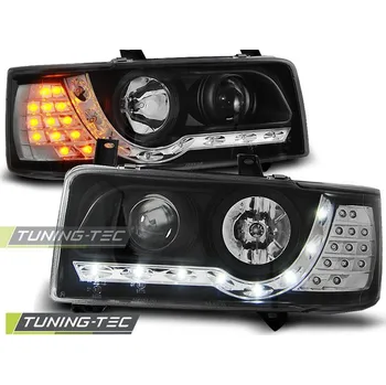 Přední světlomet Přední světla Devil Eyes VW T4 90-03 černá