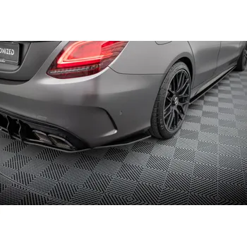 Tuning Maxton Design "Street Pro" boční difuzory pod zadní nárazník pro Mercedes třída C W205 Facelift/63 AMG/Sedan/Estate, plast ABS bez povrchové úpravy