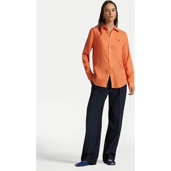 Pánská košile Polo Ralph Lauren Košile 211970730500 Oranžová Regular Fit L