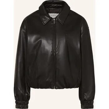 Dámský blejzr Calvin Klein Jeans Dámská Bunda V Koženém Vzhledu, černá, 40