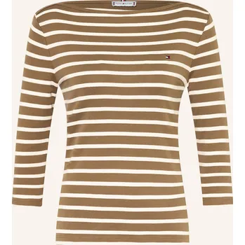 Dámské tričko Tommy Hilfiger Dámské Tričko S 3/4 Rukávem, olivová / bílá, 38