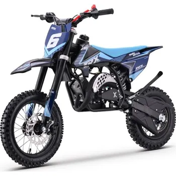 Dětské elektrovozidlo Benzínový motokros pro děti Beneo Motors Cross TRX modrý - 60cm3