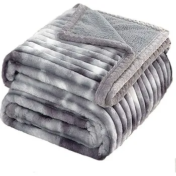 deka 4sleep Mikroplyšová deka ovečka/beránek 160 × 200 cm, Mourek šedá