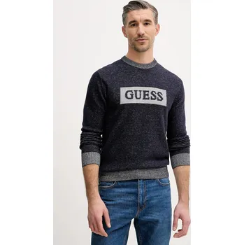 Pánský svetr Svetr s příměsí vlny Guess JACK M5BR28.Z0531 námořnická modř 59X, vel. M