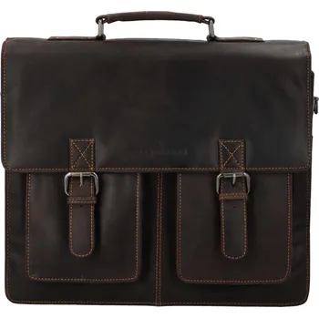 Pánská aktovka Pánská kožená aktovka tmavě hnědá - Greenwood Belver hnědá