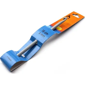 Jehlice Háček na háčkování vel. 6; 7; 8; 9 a 10 Pony Varianta: 6 mm stříbrná, Balení: 5 ks