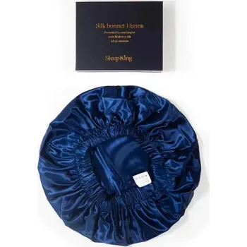 SleepKing™ Hedvábný bonnet, Hanna Tmavě modrá