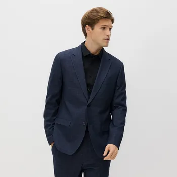 Pánské sako Reserved - Slim fit sako s příměsí viskózy - tmavomodrá - 022GK-59P - 022GK-59P-50