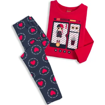 Dívčí tričko Dívčí souprava KYLY LOVE červená Velikost: 98