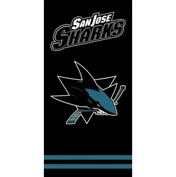 Povlečení Osuška NHL San Jose Sharks Black