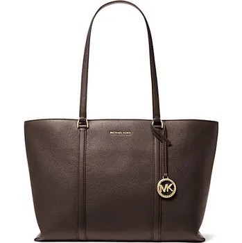 Kožená kabelka Michael Kors multifunction large hnědá čokoláda + doprava zdarma