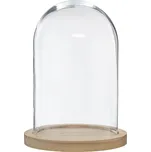 Atmosphera Skleněná kopule, O 19 cm, na dřevěném podstavci