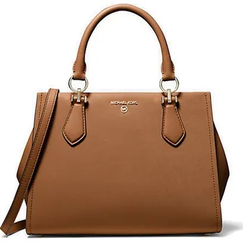 Michael Kors Marilyn medium kožená kabelka hnědá + doprava zdarma