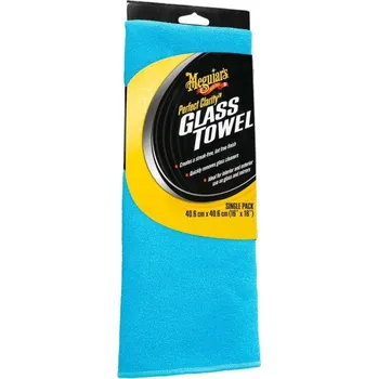 Meguiar's Perfect Clarity Glass Towel - mikrovláknová utěrka na okna a skla, 40 cm x 40 cm