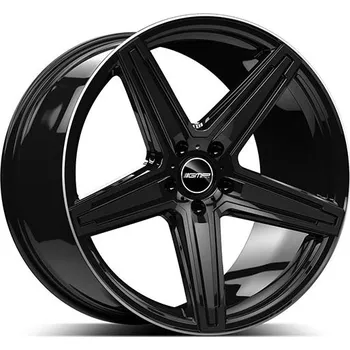 Alu kolo 10,5x21 5/130 ET45 GMP MK1 Concave; black diamond lip, kulová R14, průměr 71,6 (765kg)