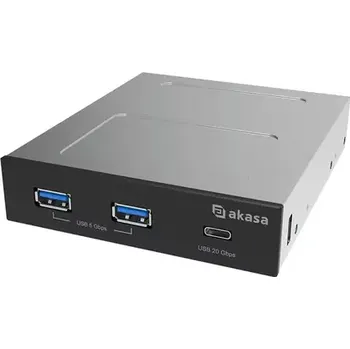 USB hub AKASA USB hub USB 20Gbps + 2x 5Gbps Type-A (AK-ICR-36)