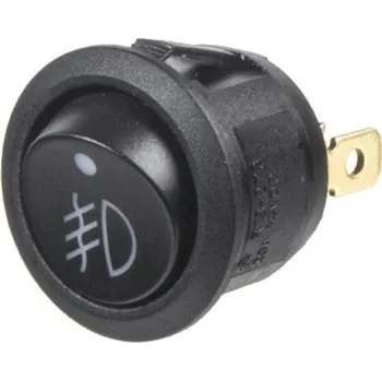 Auto elektroinstalace Spínač kolébkový kulatý 20A na světla mlhové zadní