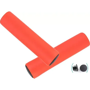 Pěnové gripy na kolo (1 pár) – oranžové (RUKP4)