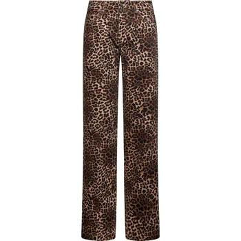 Dámské kalhoty Dámské denim kalhoty Silvian Heach ANIMALIER Barva: Zvířecí vzor, Velikost: 29
