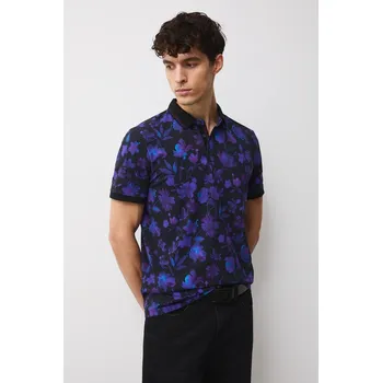 Pánské tričko Bavlněné polo tričko Medicine RW25-POMC01 černá 99A, vel. S