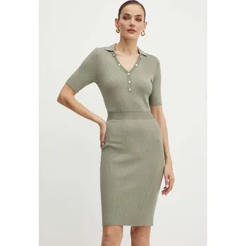 Dámské šaty Šaty Guess DESTINY zelená barva, mini, W4YK16 Z37K0 W4YK16.Z37K0 78X, vel. M