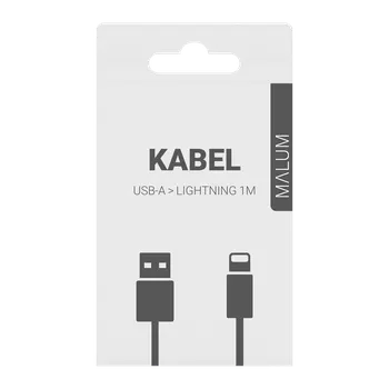 Datový kabel Malum Kabel USB-A > Lightning 1m