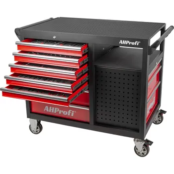 Dílenský vozík s nářadím, 360°, 10 zásuvek, 238 ks - AH450101BAL