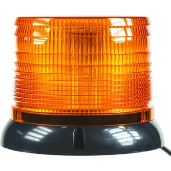 Pracovní světlo LED maják, 12-24V, oranžový magnet, homologace ECE R10