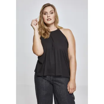 Urban Classics Volný splývavý top se šňůrkou kolem krku Barva: Černá, Velikost: 5XL