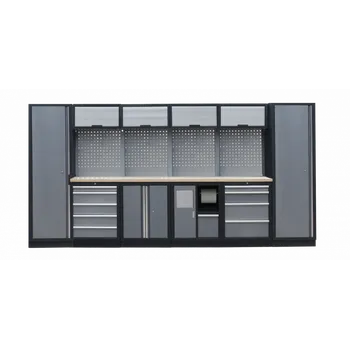 Dílenský regál Kvalitní PROFI dílenský nábytek 3920 x 495 x 2000 mm - TGS1301AP Grey