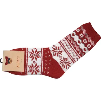 Dámské ponožky xcena Teplé vlněné ponožky vínové Velikost: 35-38