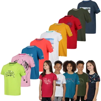 Regatta Dětské bavlněné tričko Bosley III RKT106 bílá Velikost: 104