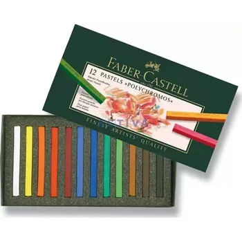 Kresba Faber Castell Polychromos - pastelové křídy 12 ks