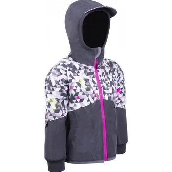 Dětská móda unuo Softshellová bunda s fleecem Street Metricon kluk - doprodej Velikost: 110/116, Vzor: Žíhaná antracitová, Metricon holka