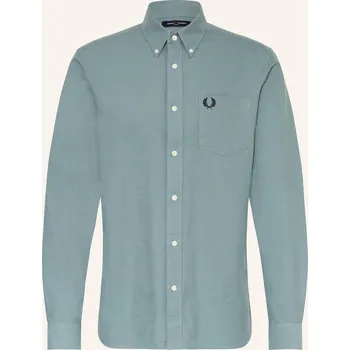 Pánská košile Fred Perry Pánská Košile Regular Fit, černošedá, 42