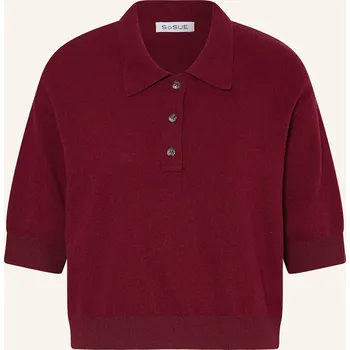 Dámský svetr Sosue Dámská Úpletová Polokošile Z Merino Vlny, tmavě...