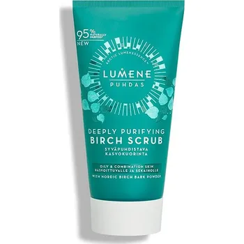Pleťový peeling LUMENE Basic Cleansing Puhdas Deeply Purifying Birch Scrub 75 ml
