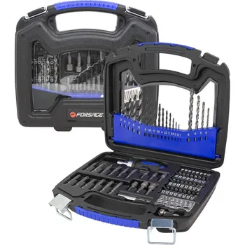 Sada nářadí Forsage Sada vrtáků do kovu a dřeva, 75 ks, v kufříku