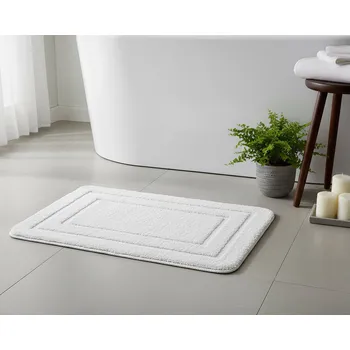 Koupelnová předložka Koupelnová předložka ALOR, jednobarevná světle šedá, dlouhý vlas 2cm, 50x80cm