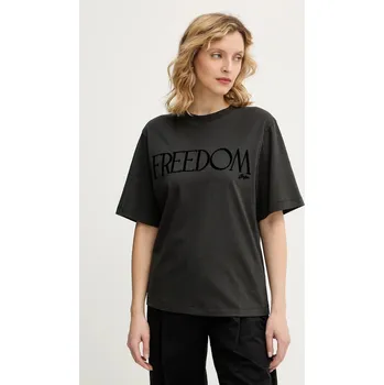 Dámské tričko Bavlněné tričko BOSS Orange C Eregular 1 50556993 šedá 90X, vel. L