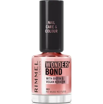 Lak na nehty Rimmel Wonder'Bond lak na nehty odstín 001 No Muss No Fuss 12 ml