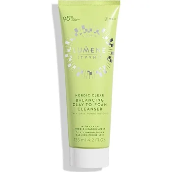 LUMENE Nordic Clear Balancing Clay-to-Foam Cleanser 125 ml
