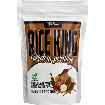 FitBoom Rice King Protein porridge - 980 g Příchuť: Chocolate - Banana