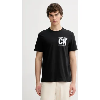 Pánské tričko Bavlněné tričko Calvin Klein LV04RE819G černá 99X, vel. M