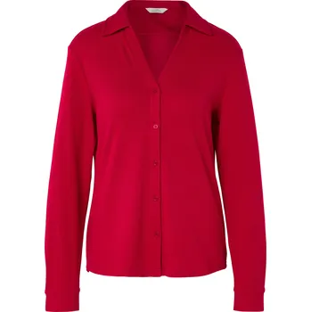 719933 - Tchibo - Halenkové triko s knoflíkovou légou - pro ženy - vel. XL 48/50 - barva: červená