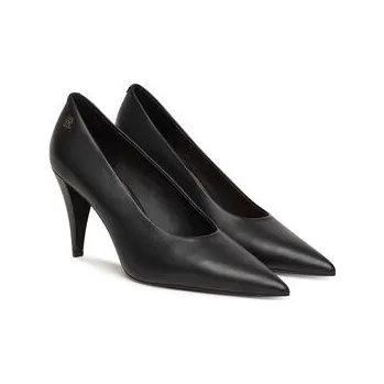 Dámské lodičky Tommy Hilfiger Lodičky Th Smooth Leather Pump FW0FW08960 Černá 41